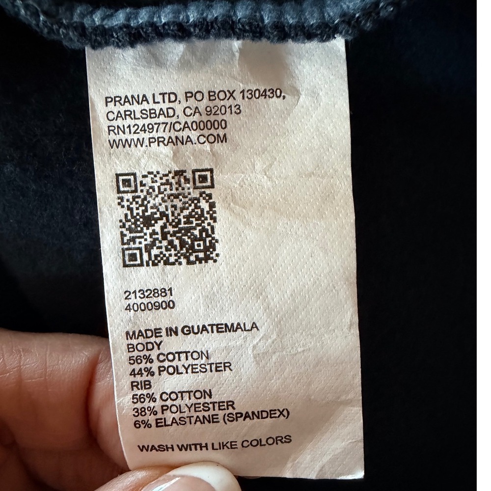 Prana Mens Born From The Experience Graphic Hoodie Navy Blue Gorpcore Sz Medium - Picture 5 of 8